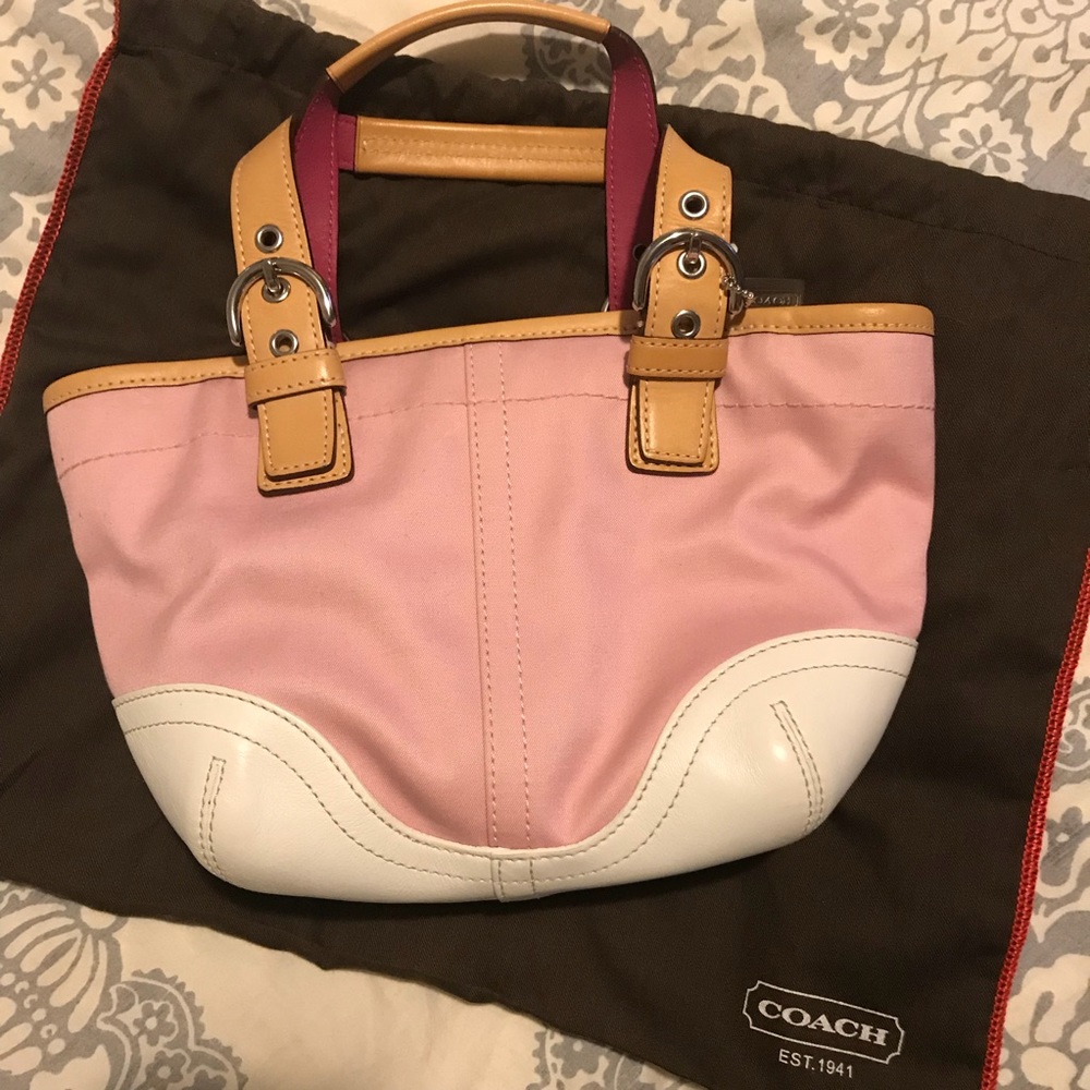 Coach Small Daisy Pink Tote