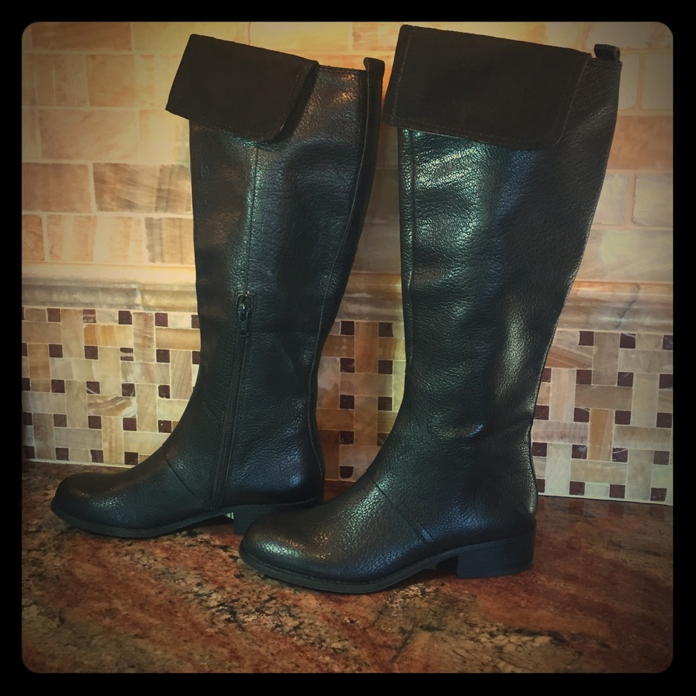 Nine West Black Leather Boots