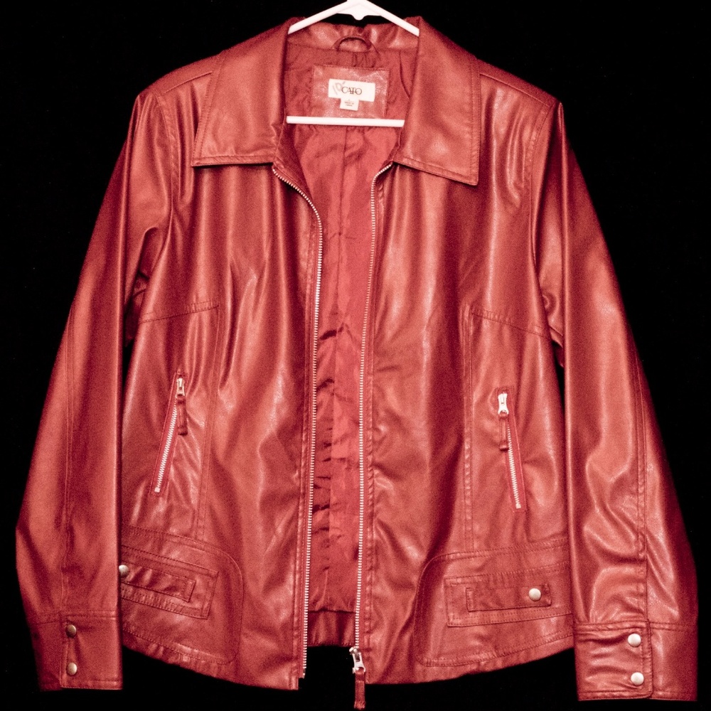 This cute Red Cato's Leather Jacket