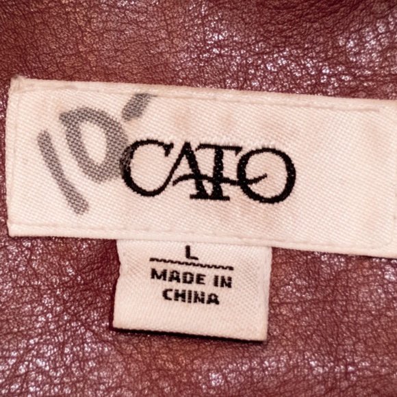 This cute Red Cato's Leather Jacket - Picture 3 of 3