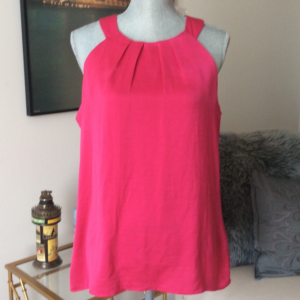Violet + Claire Hot Pink Top Large NWT