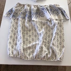 Cute strapless silk top