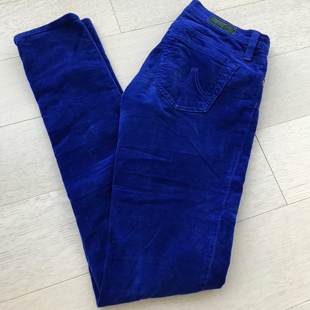 AG Super Skinny Fit Velvet Jeans