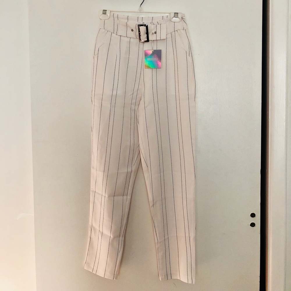 Pinstripe Trousers