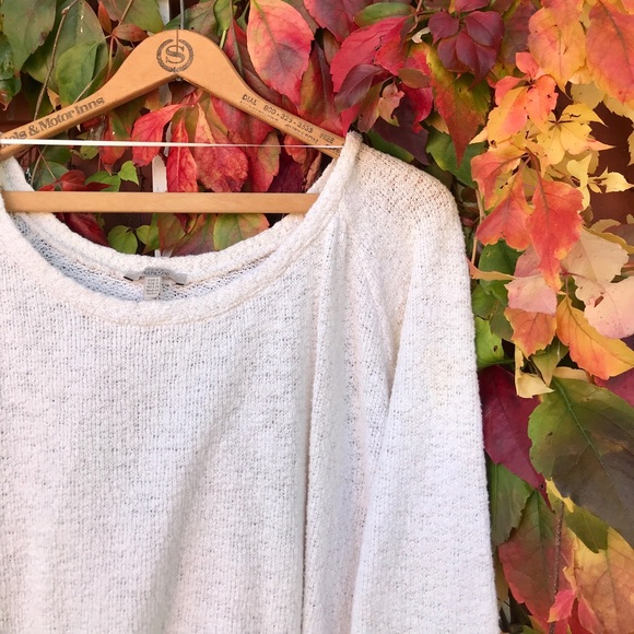 Zara Sweaters - Zara Trafaluc Off White Long Sleeved Crop Sweater