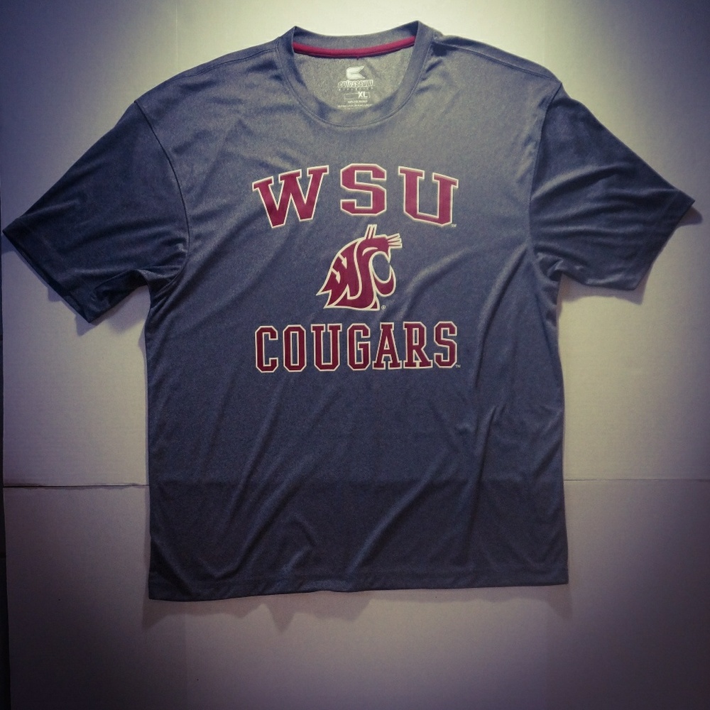 Colosseum Mens Washington State Cougars Grey Shirt