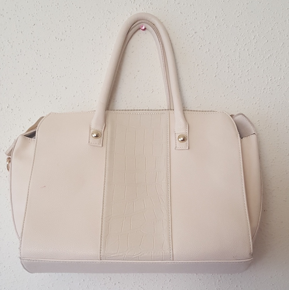 Beige Panel Purse