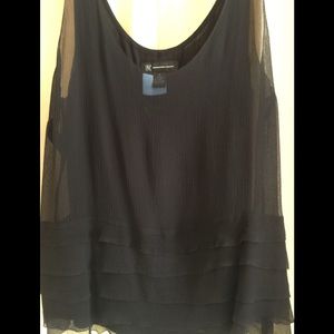 INC lined silk tank