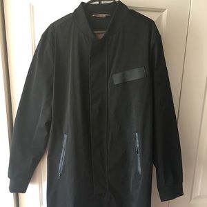 Long bomber jacket