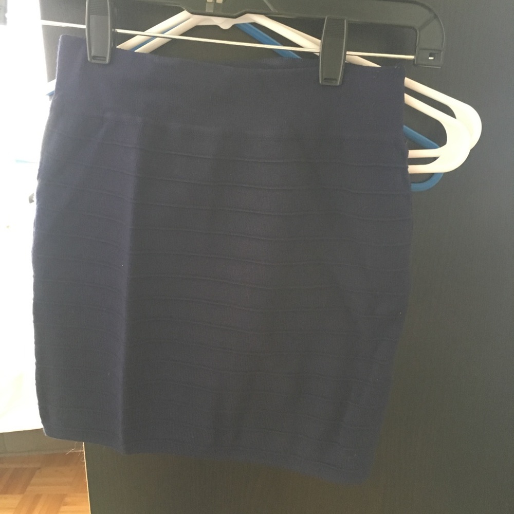 Blue mini skirt