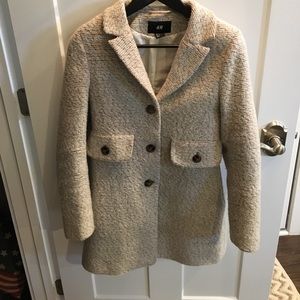 H&M  tweed pea coat