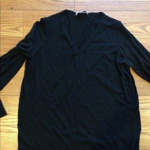LOFT black maternity v-neck sweater