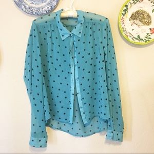 Polka dot blouse