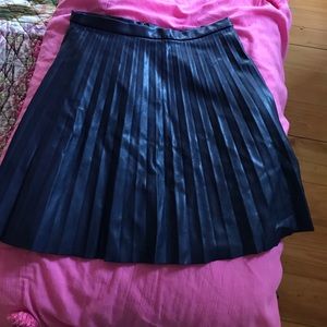 Faux leather skirt!