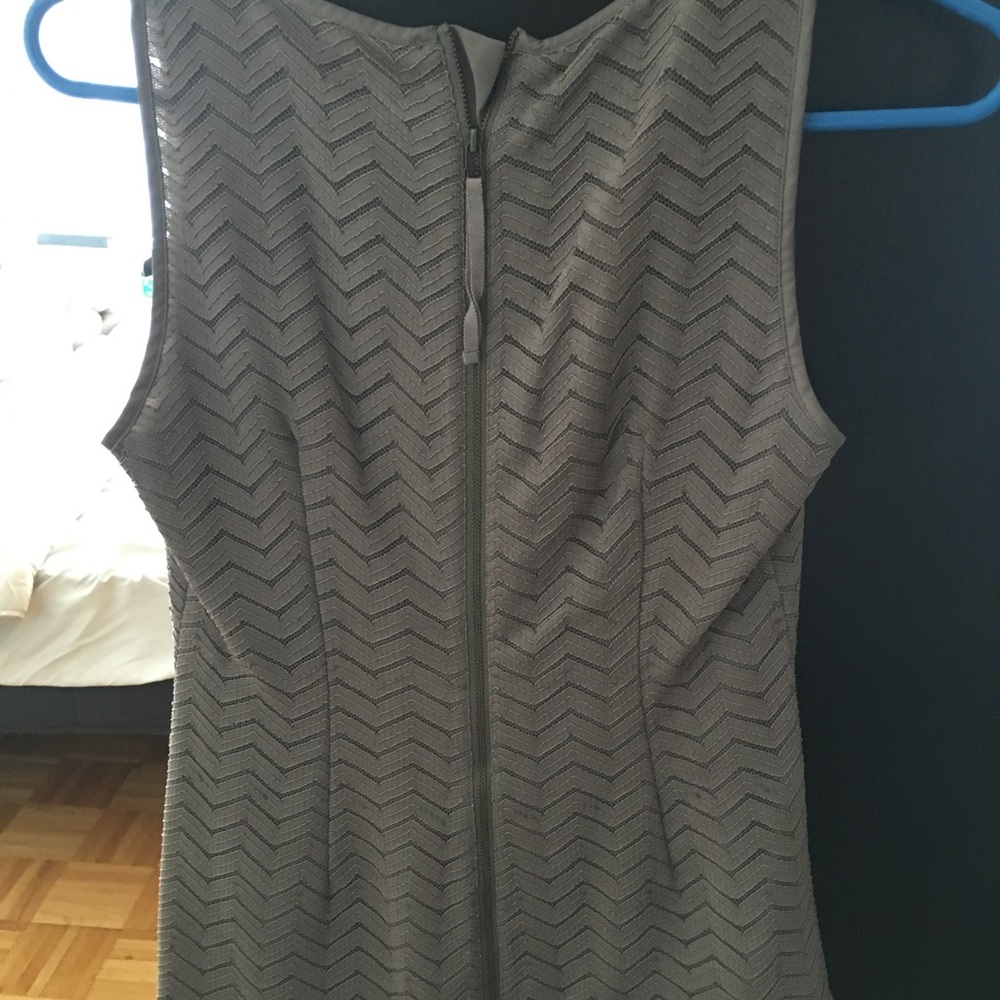 Tan tank with back zipper