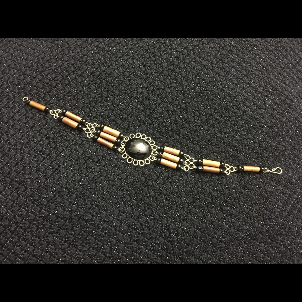 NWOT Made in Mexico Black & Tan Bracelet