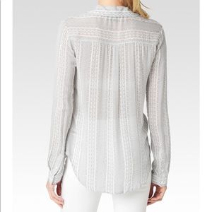 PAIGE Tops - Paige EVERLEIGH SHIRT - WHITE/GRAPHITE VEGA PRINT PAIGE Tops - Paige EVERLEIGH SHIRT - WHITE/GRAPHITE VEGA PRINT