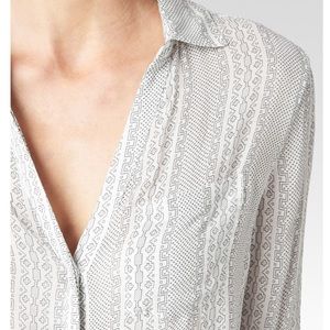 PAIGE Tops - Paige EVERLEIGH SHIRT - WHITE/GRAPHITE VEGA PRINT PAIGE Tops - Paige EVERLEIGH SHIRT - WHITE/GRAPHITE VEGA PRINT