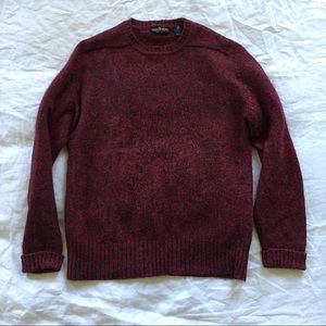 Vintage Virgin Wool Burgundy Sweater