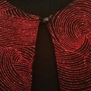 ONYX NITE RED SEQUIN JACKET NWOT