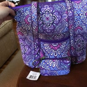 Vera Bradley Villager Shoulder Bag & Jen Zip ID!