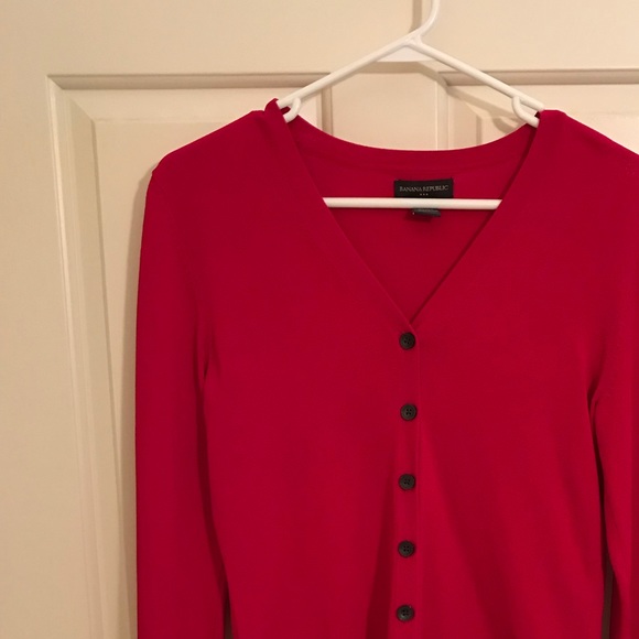 Banana Republic Sweaters - Hot pink Banana Republic Cardigan