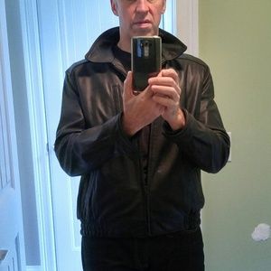 Tommy Hilfiger Leather coat BOMBER style