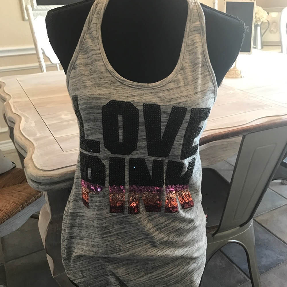 VS PINK sequin tank top