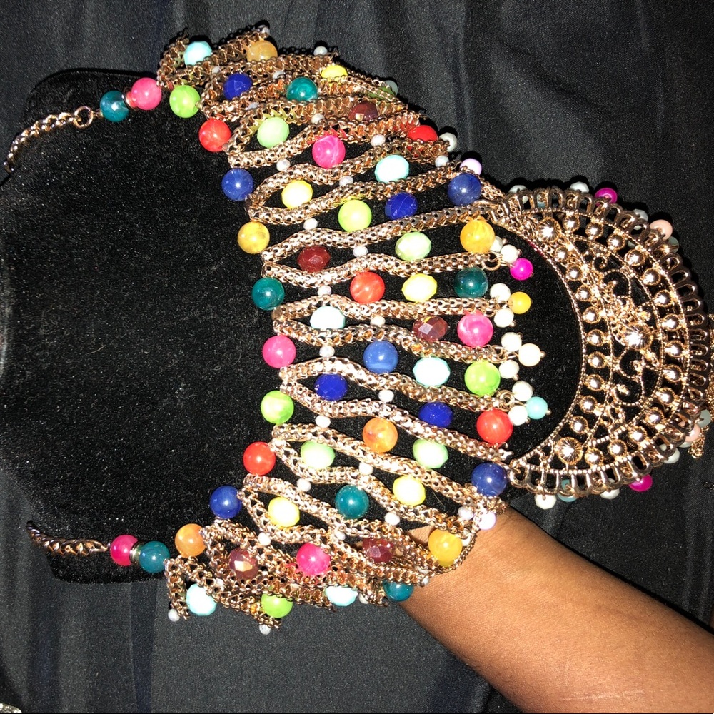 Multi colored Gold Necklace