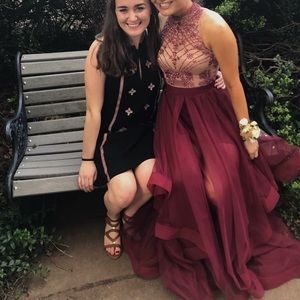 David’s Bridal 2 Piece Prom Dress David’s Bridal 2 Piece Prom Dress