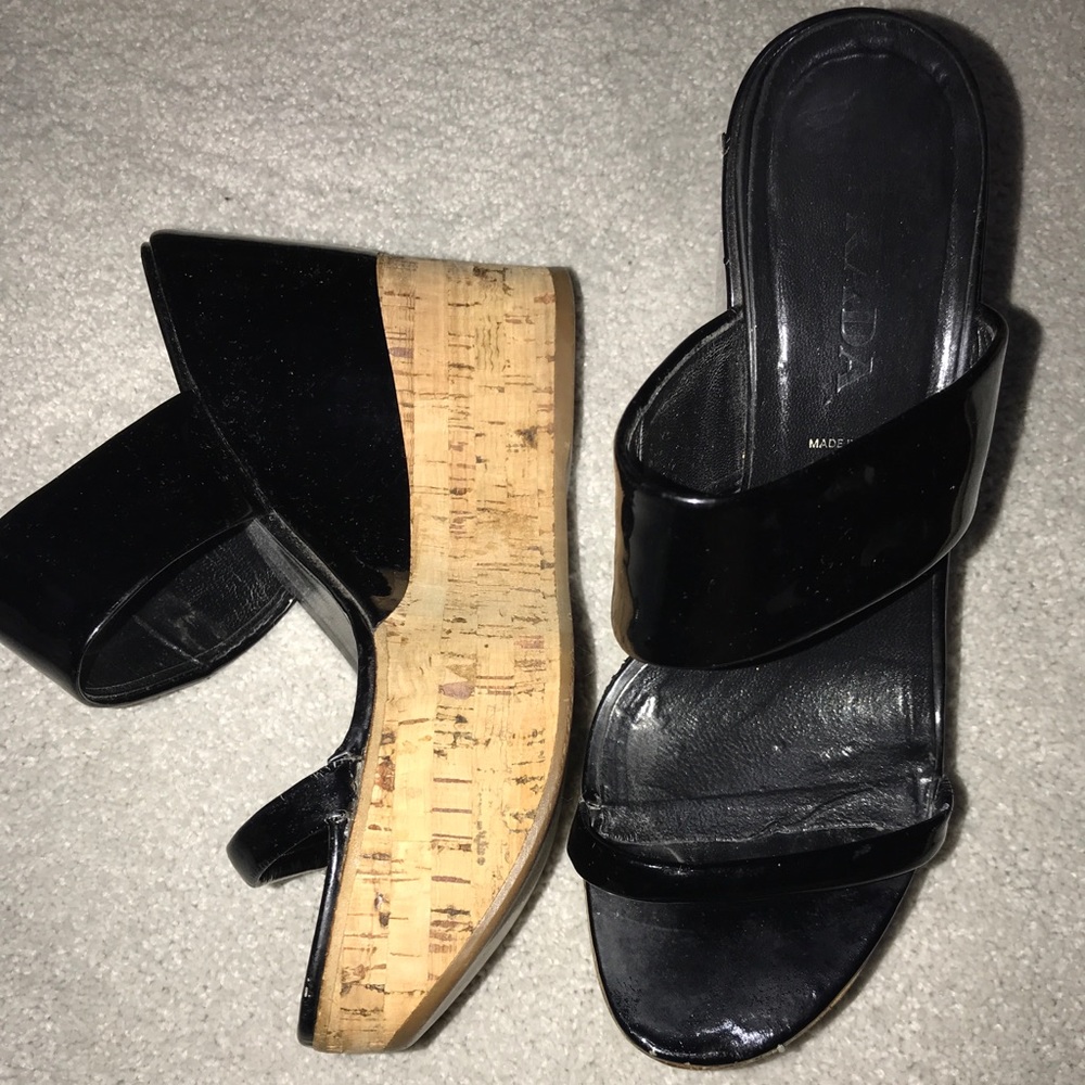 Prada wedges