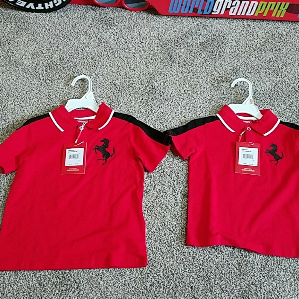 Ferrari Polo shirts size 2T and 4T