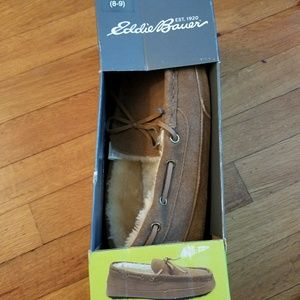 Eddie Bauer House Slippers Suede Upper Cushioned