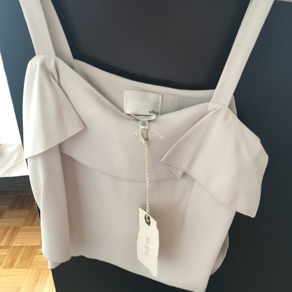 Cropped cream tank / blouse from Wilfred
