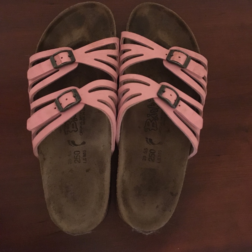 Pink Birkenstocks size 39 fits like a 7.5 or 8