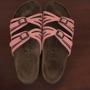 Pink Birkenstocks size 39 fits like a 7.5 or 8