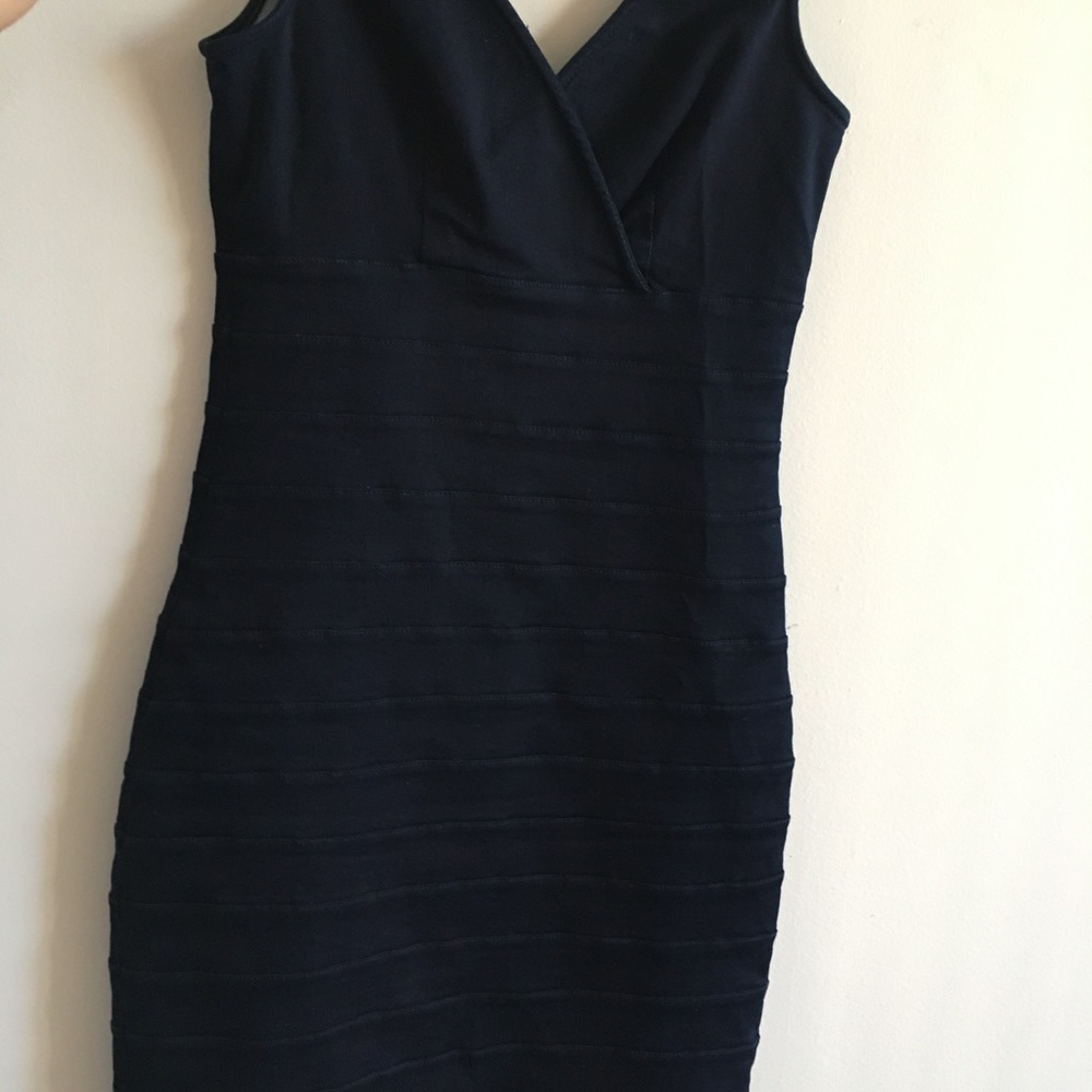 Blue bodycon dress