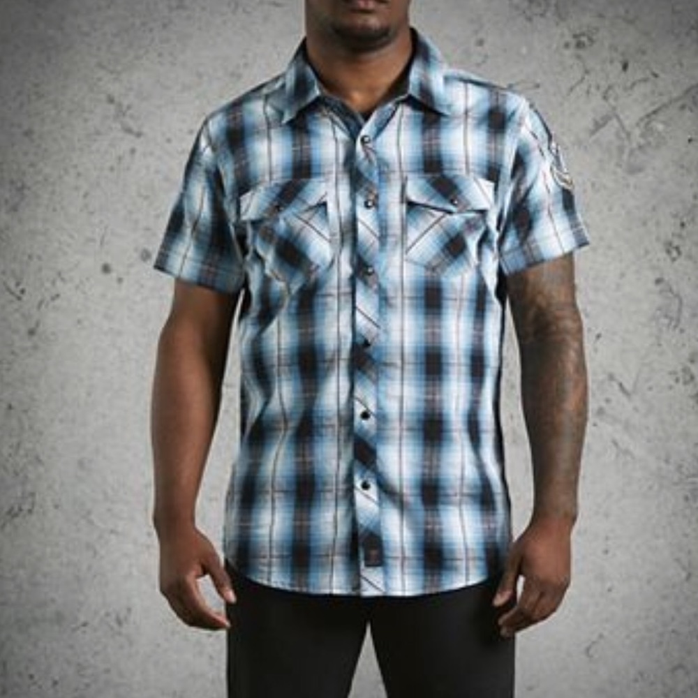 Harley-Davidson® Men's Snap-Front Plaid Shirt
