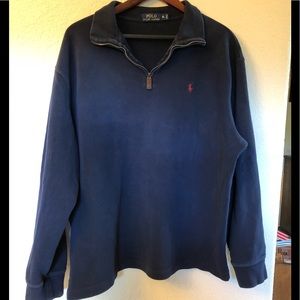 Men’s 3/4 zip polo sweatshirt