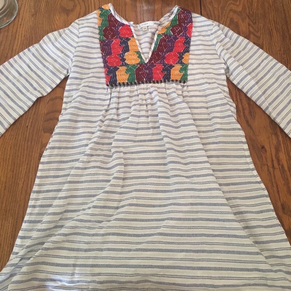 Bohemian J Crew xxs tunic dress with bell sleeves