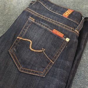 7 For All Mankind - Dark Wash Bootcut Jeans
