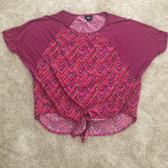 Mossimo XS FLOWY SHIRT - Picture 3 of 8