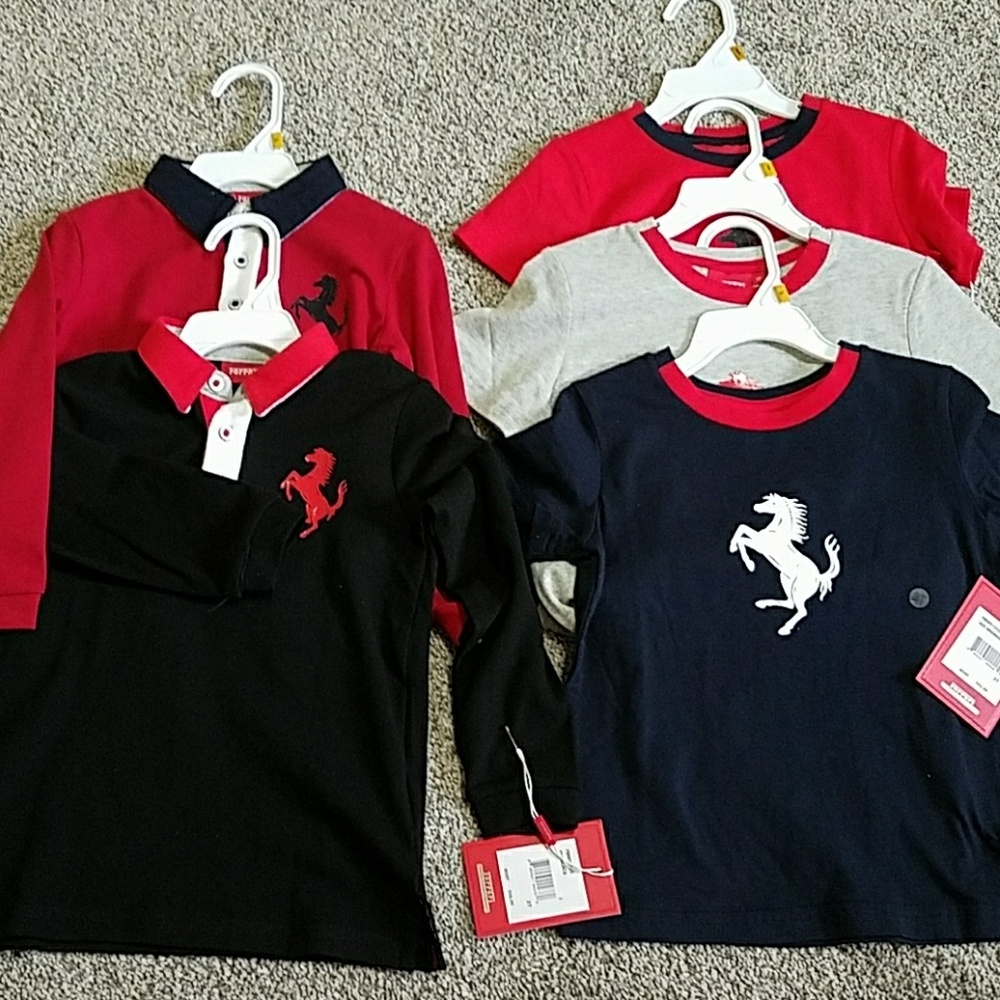 Ferrari Polo and tshirts all come together(Size 3T