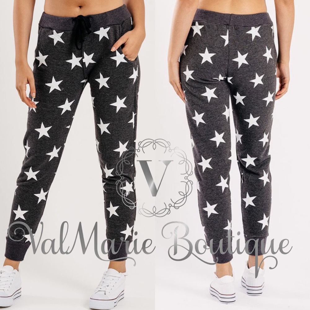 Charcoal Star Lounge Joggers - Picture 2 of 3