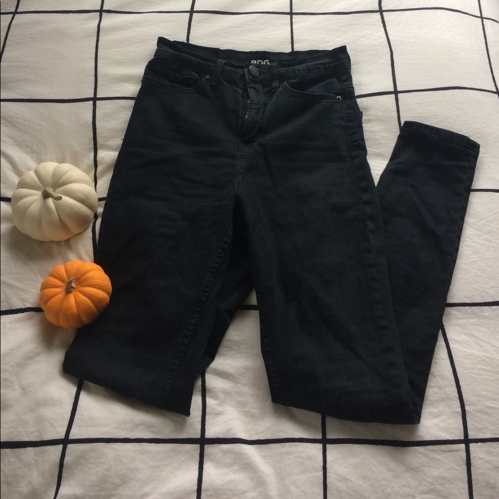 BDG Black super high-rise skinny jeans
