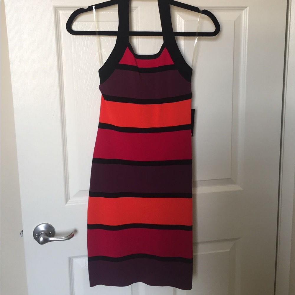 Express Elastic Multi Color Dress