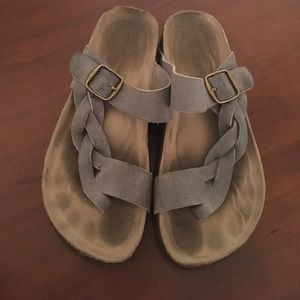 Leather sandals similar to Birkenstocks