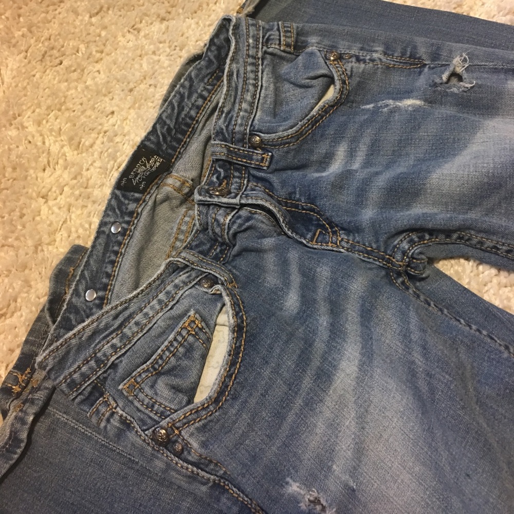 4/$50 Rerockforexpressbootjeansdistressed - Picture 8 of 8