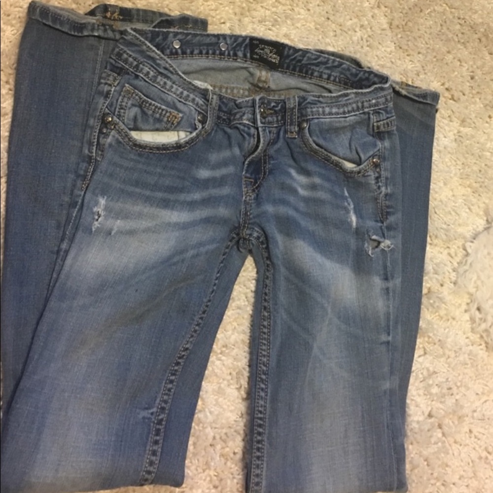 4/$50 Rerockforexpressbootjeansdistressed - Picture 3 of 8