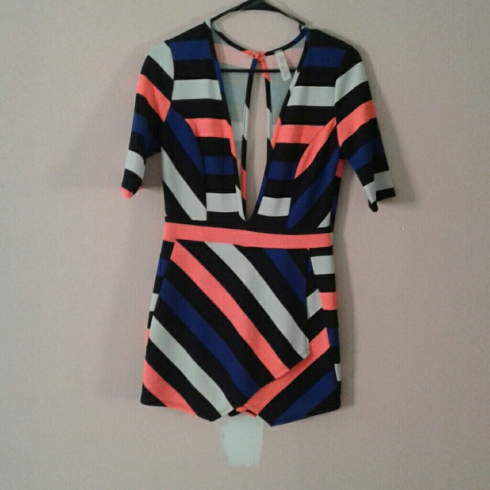 Striped romper